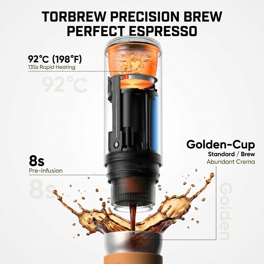 The Torbrew™ Portable Espresso Machine