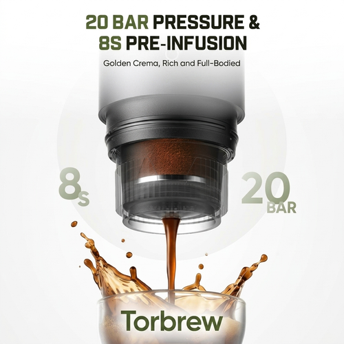 The Torbrew™ Portable Espresso Machine